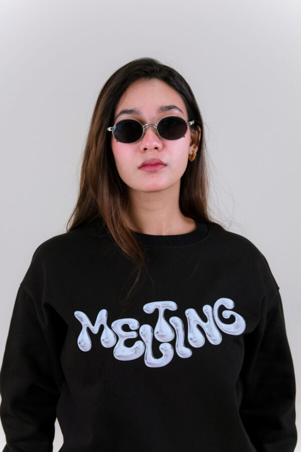 Sweatshirt Melting Black