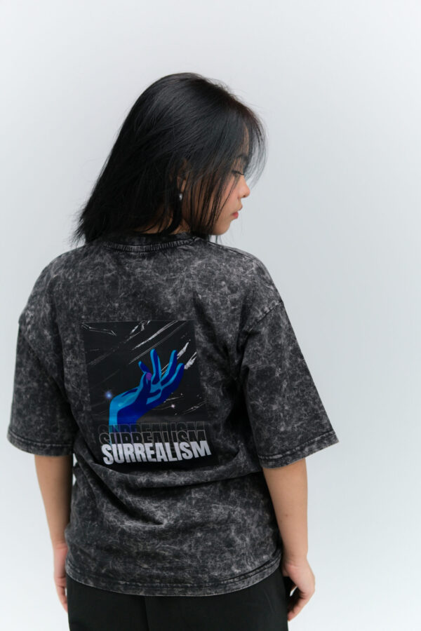 Drop Shoulder Surrealism Acid Wash