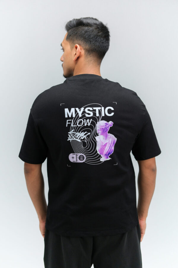 Drop Shoulder Mystic Flow Black